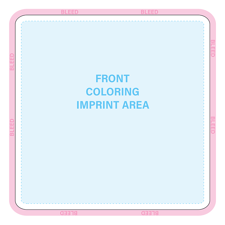 HAND FANS - Coloring Fan, Square Shape 4