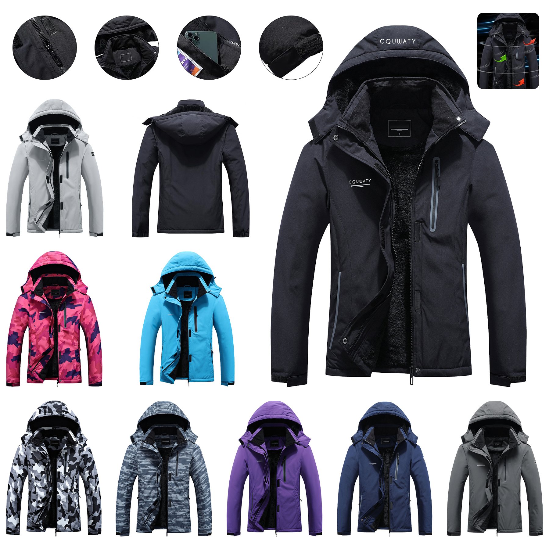Women's Mountain Waterproof Ski Jacket 3