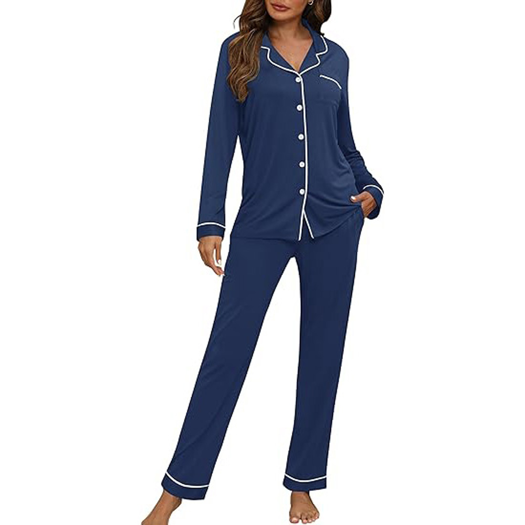 Women's Long Sleeve Pajama Set 10