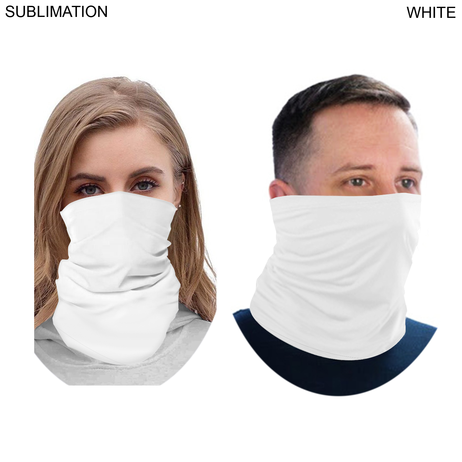 "Survivor" Themed Sublimated Neck Gaiter, Lightweight, Seamless, 2way stretch, raw edges 3