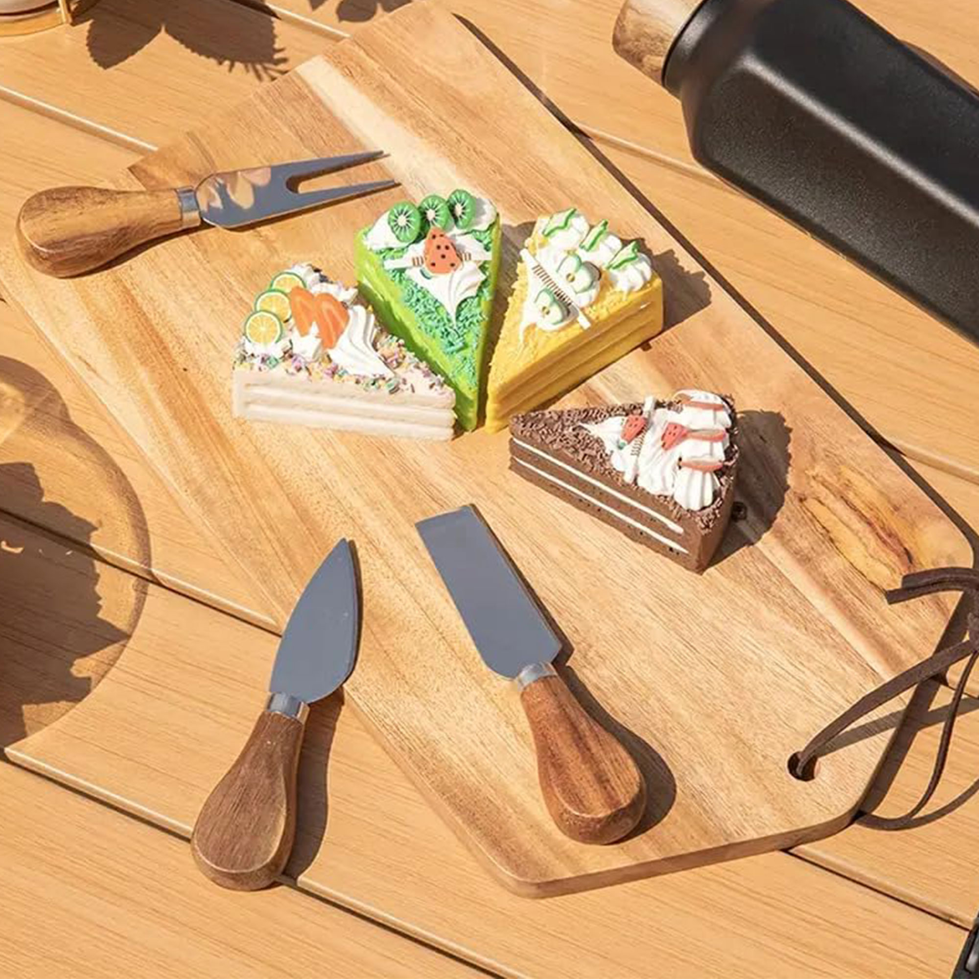 Cheese Board with 2 Knives and 1 Fork 3