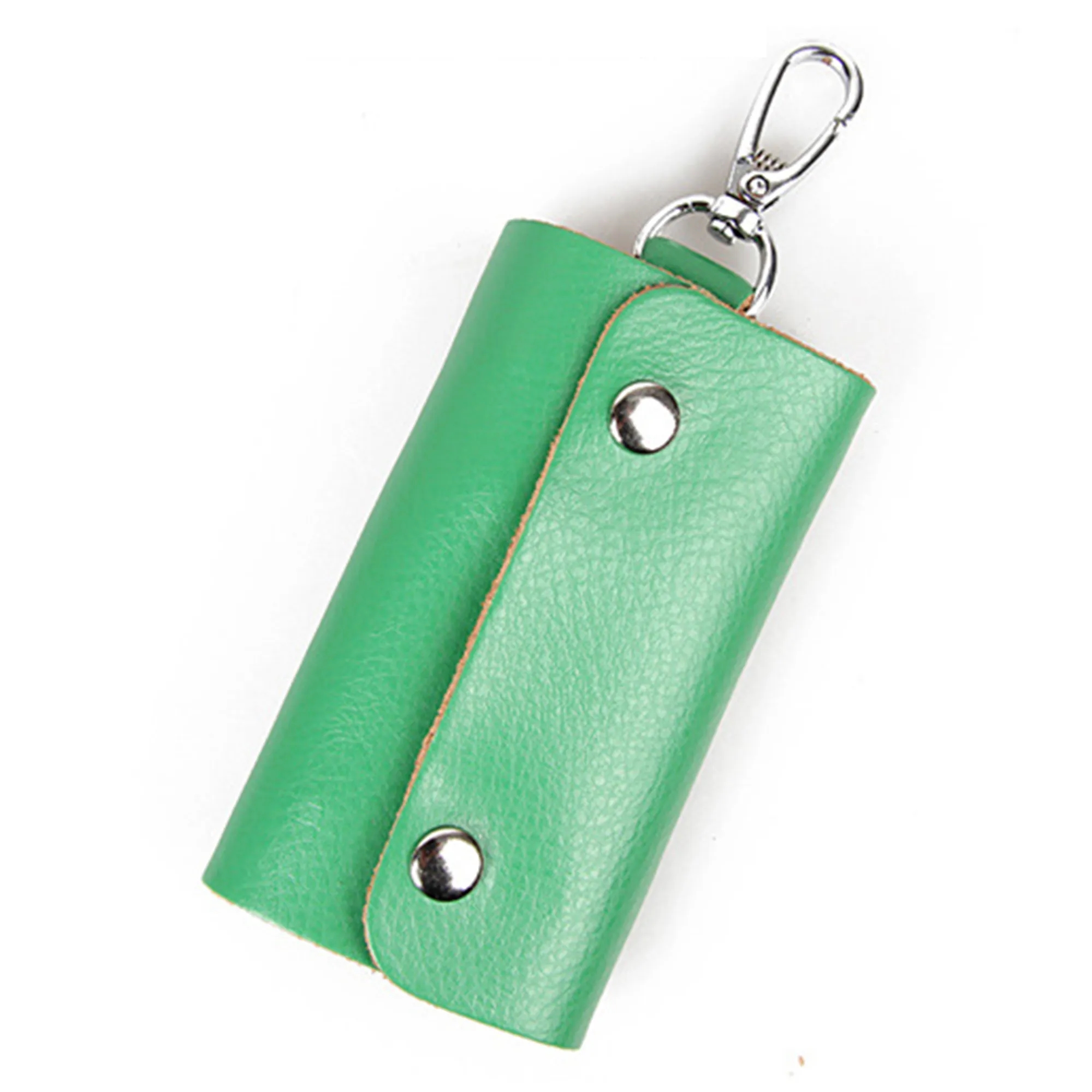 6 Keytags Keychain Holder Real Leather 3