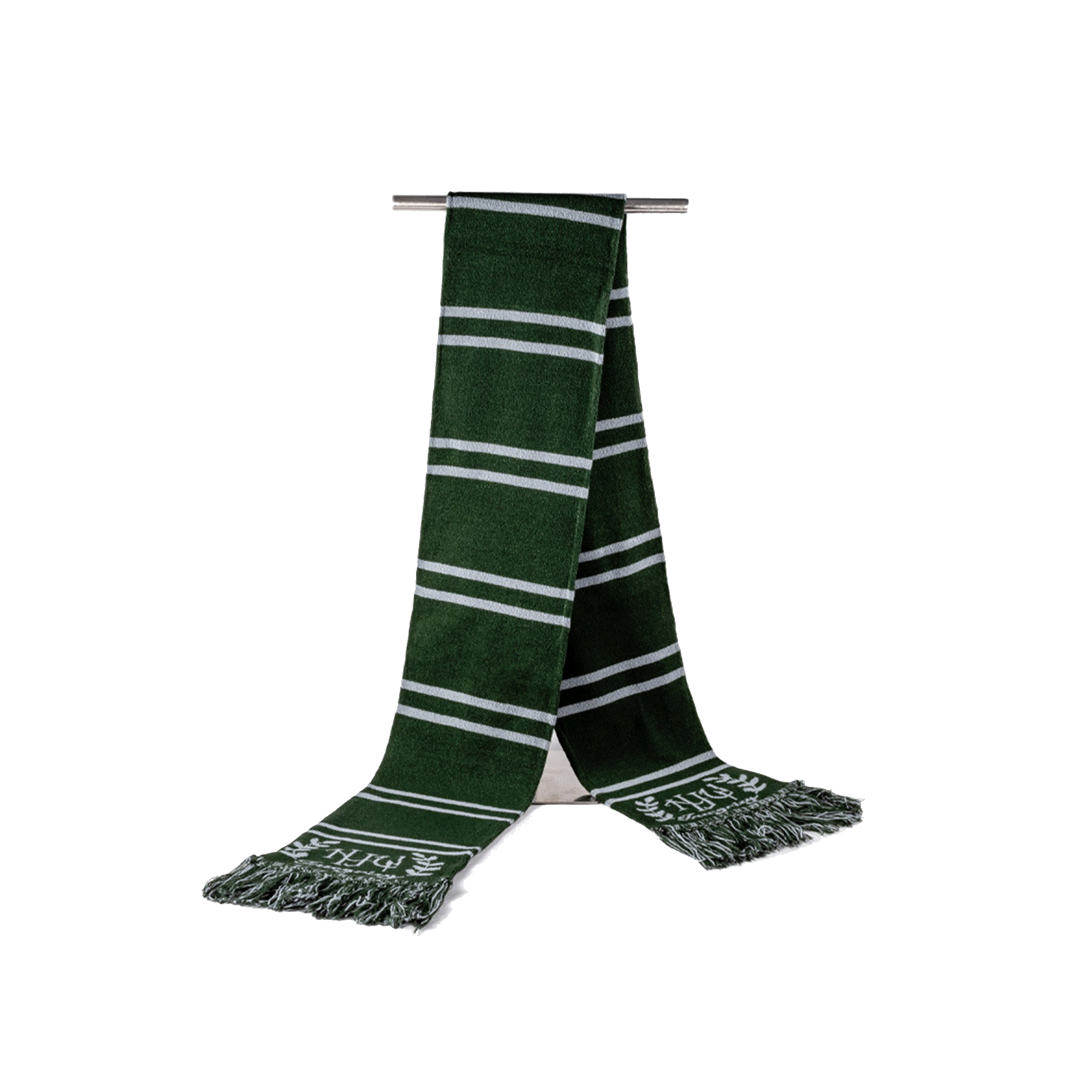 Jacquard Knit University Scarf With Fringe 3