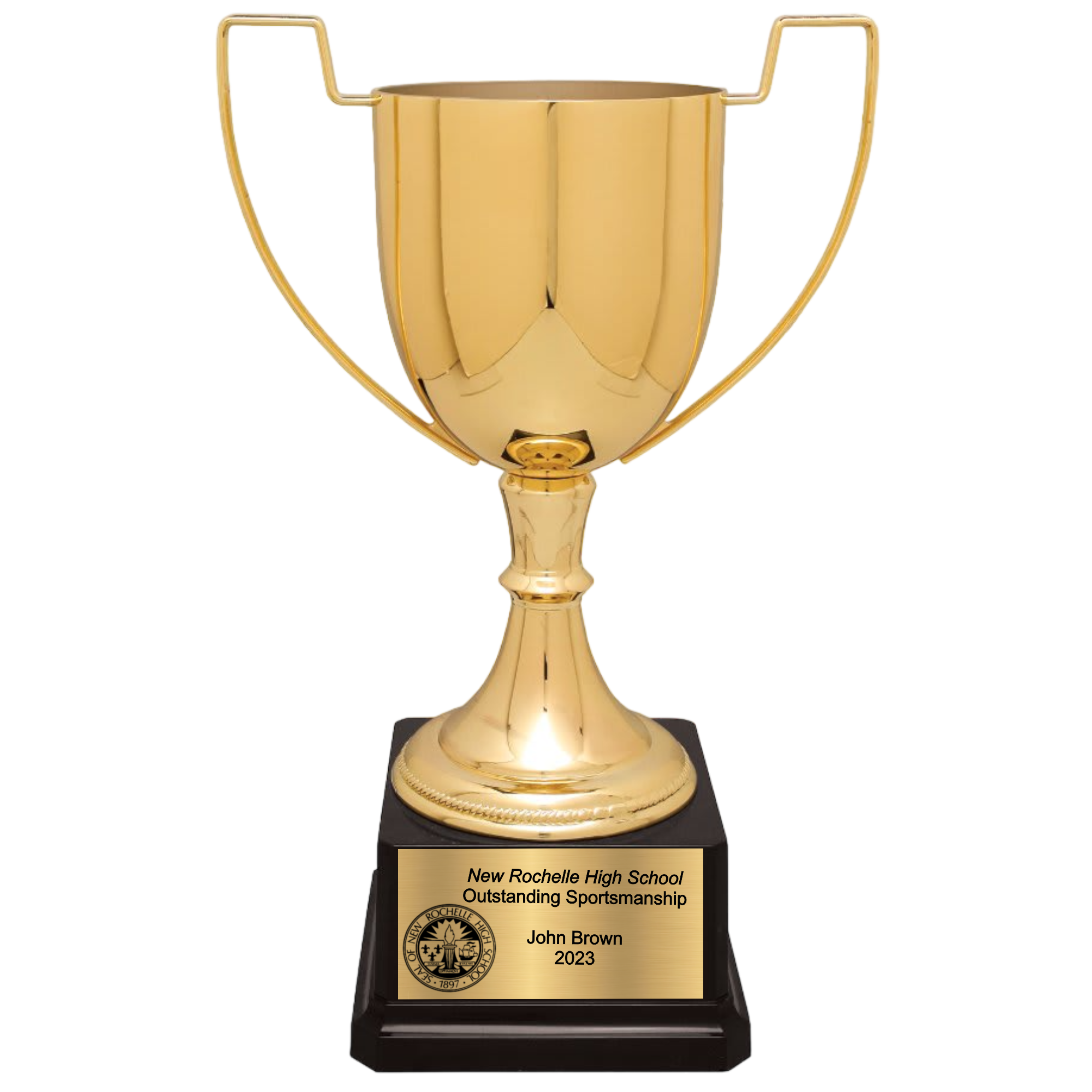 11 3/4" Completed Zinc Cup Trophy on Plastic Base 6