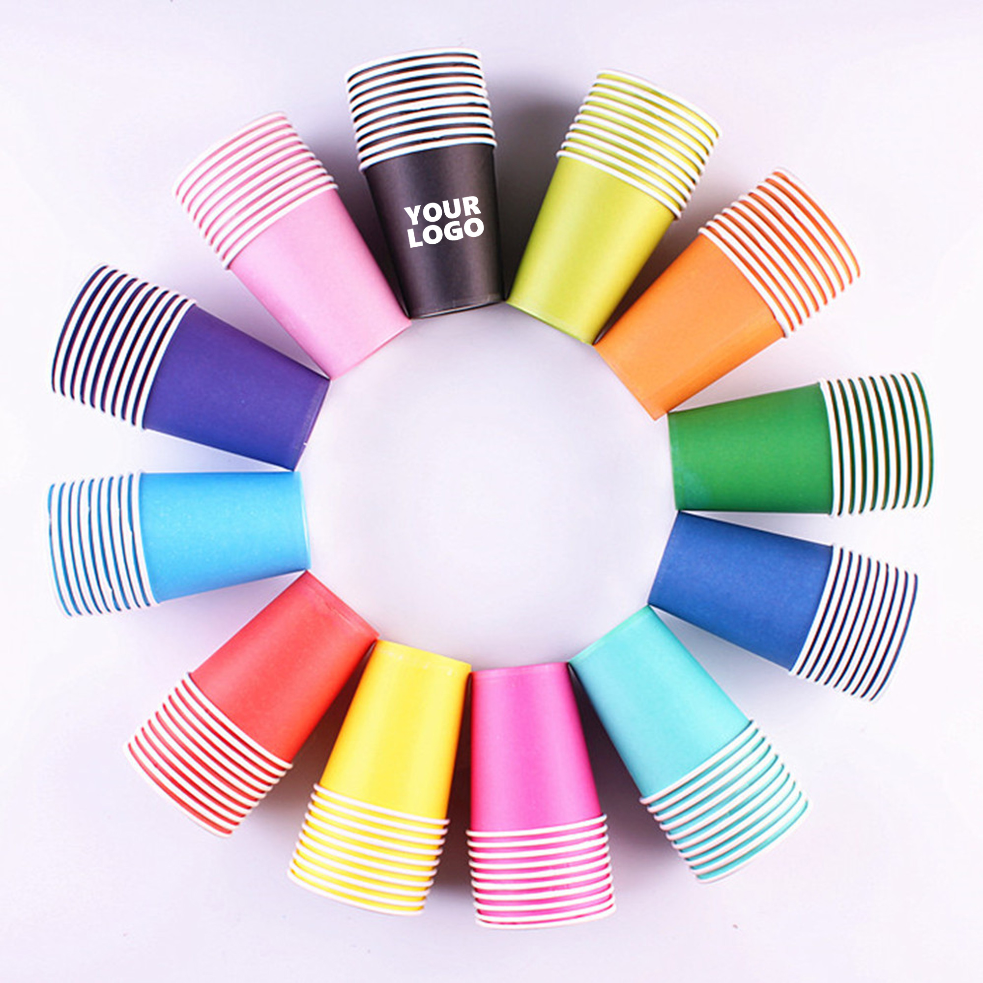 8.5 Oz Colored Disposable Paper Cup 2