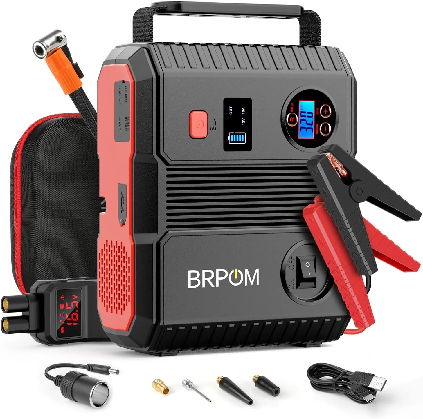 Car Jump Starter with Air Compressor 5
