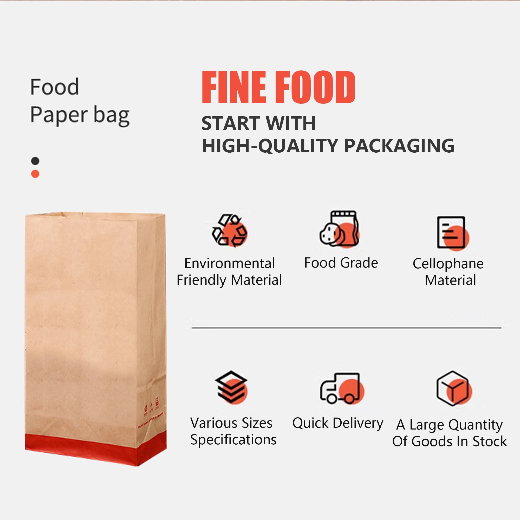 Kraft Paper Food Bag 2