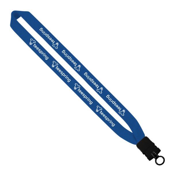 1" Cotton Lanyard with Plastic Snap-Buckle Release & O-Ring 2