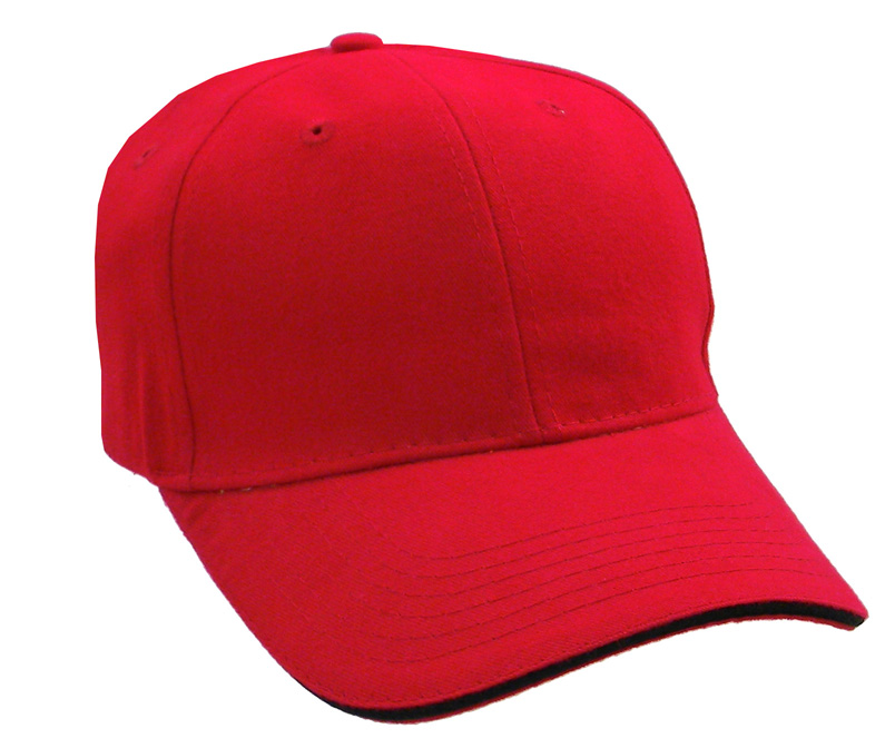Brushed Cotton Twill Cap w/Sandwich Bill 34