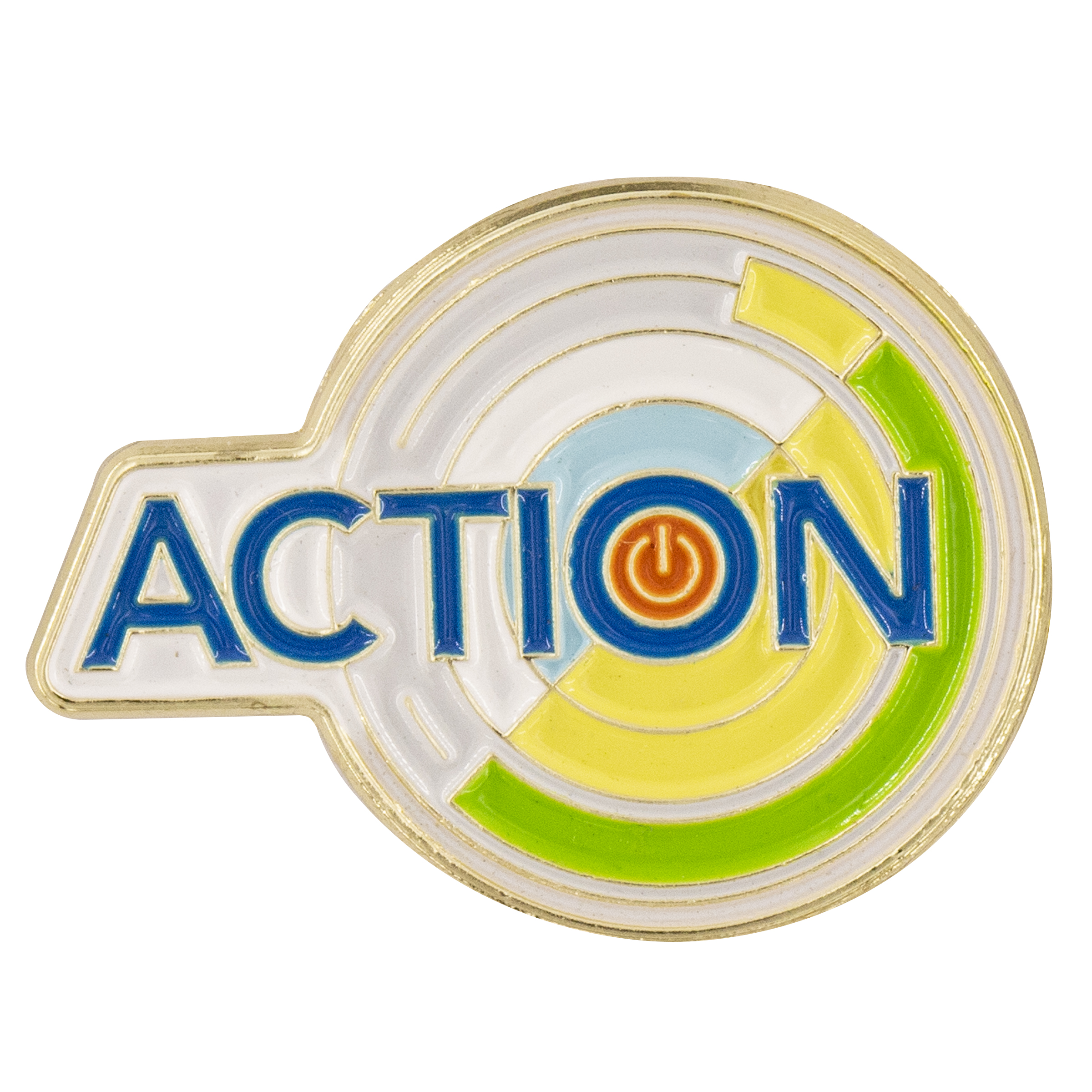 Lapel Pin - Die Struck Brass Soft Enamel (1-1/4") 2