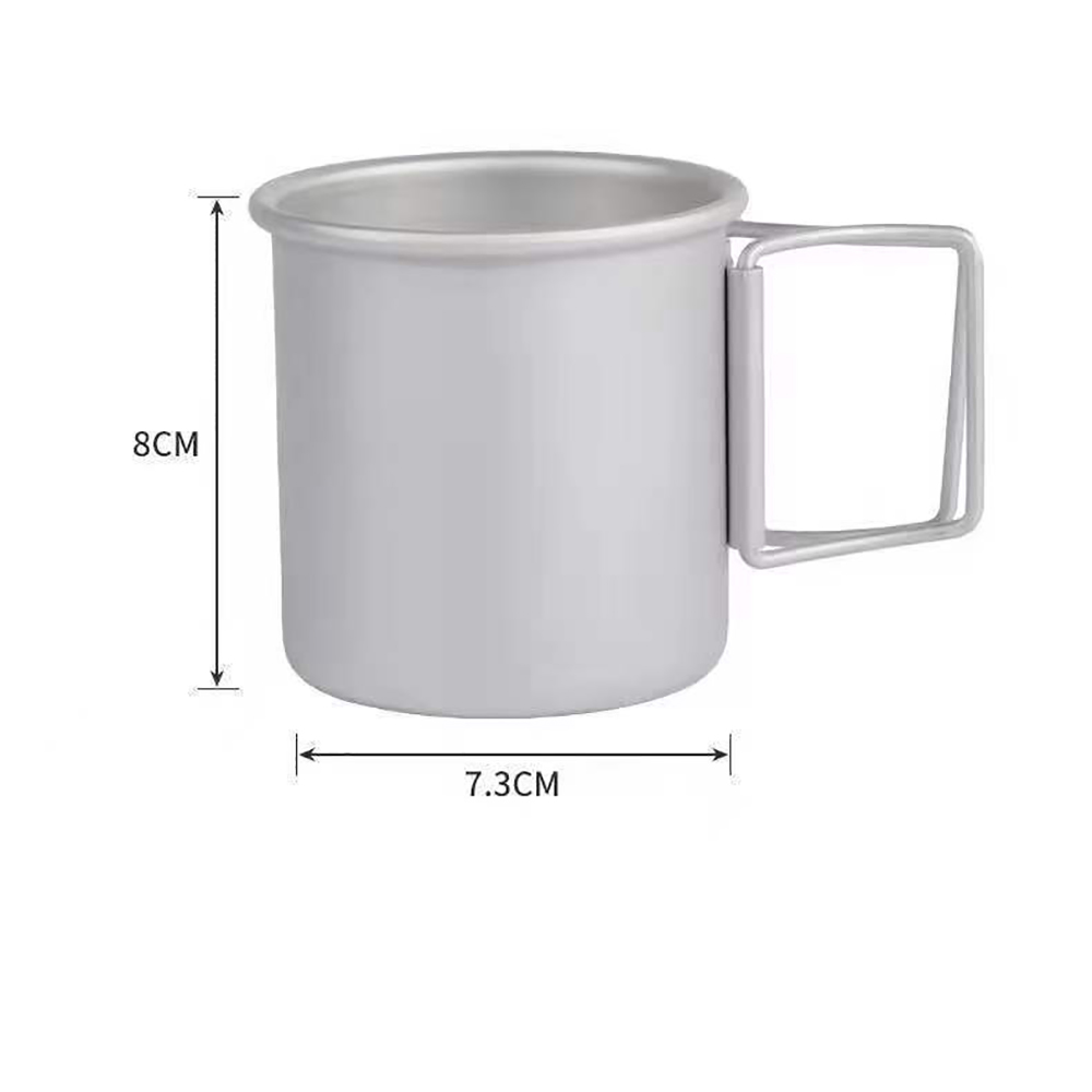 300ML Portable Camping Aluminum Foldable Cup 4