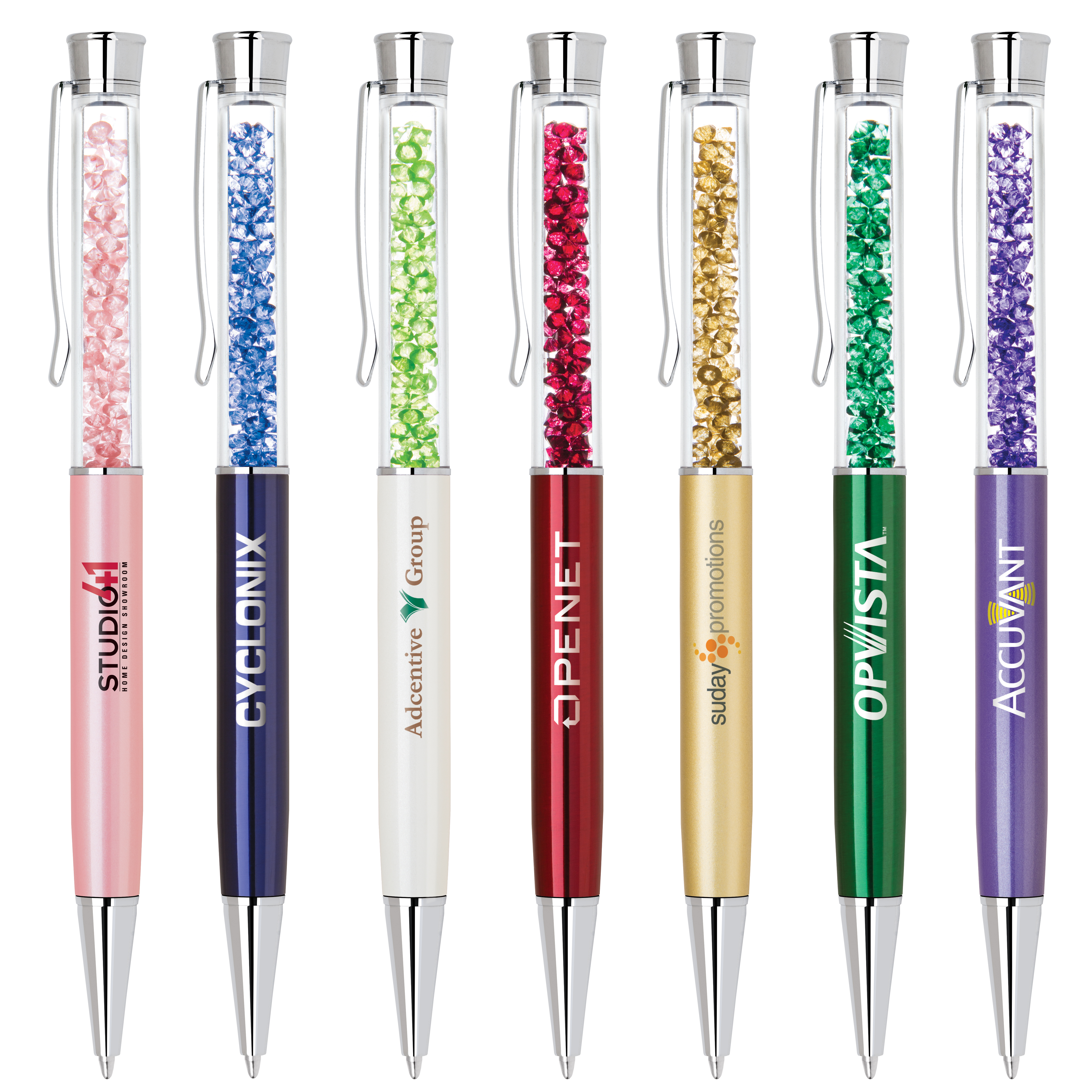 Deluxe Pen Box Set with Crystal Pens 6