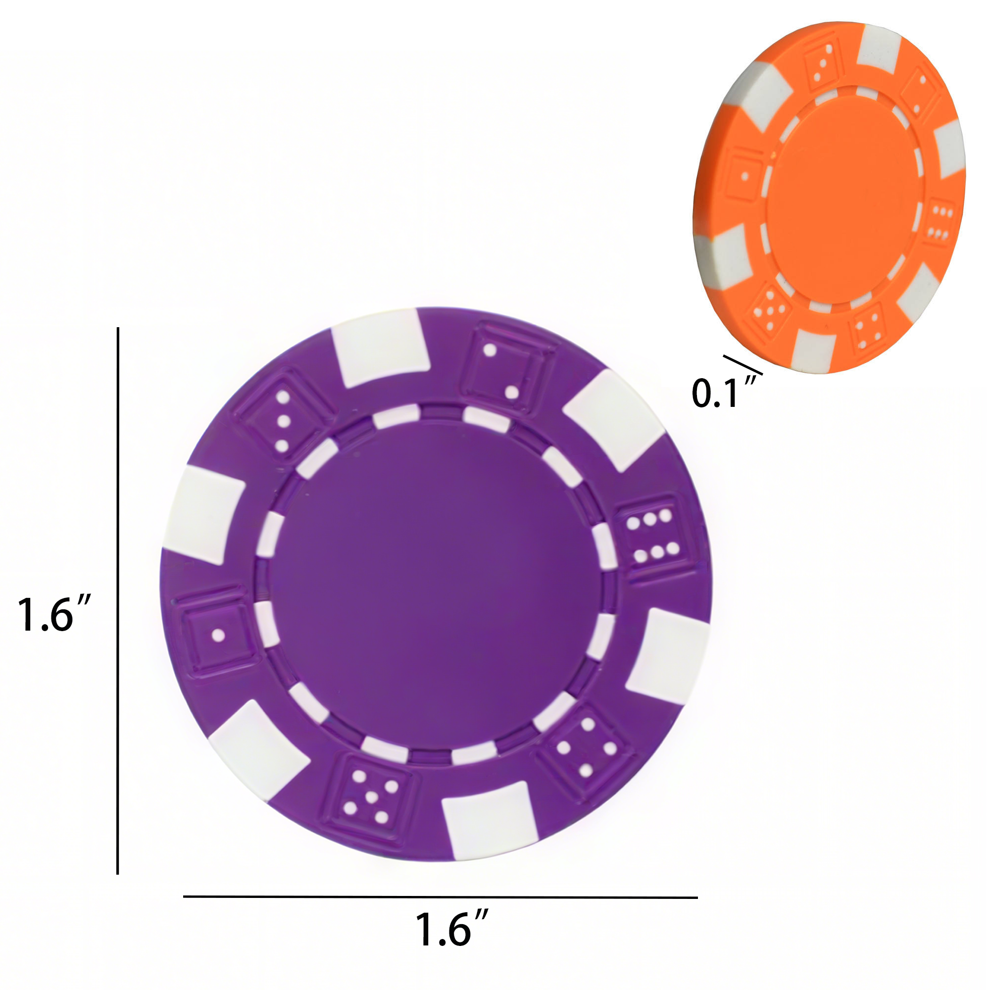 Professional 11.5g ABS Poker Chips 4