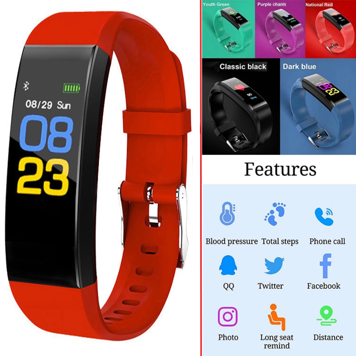 Waterproof Sport Smart Watch Bracelet 1