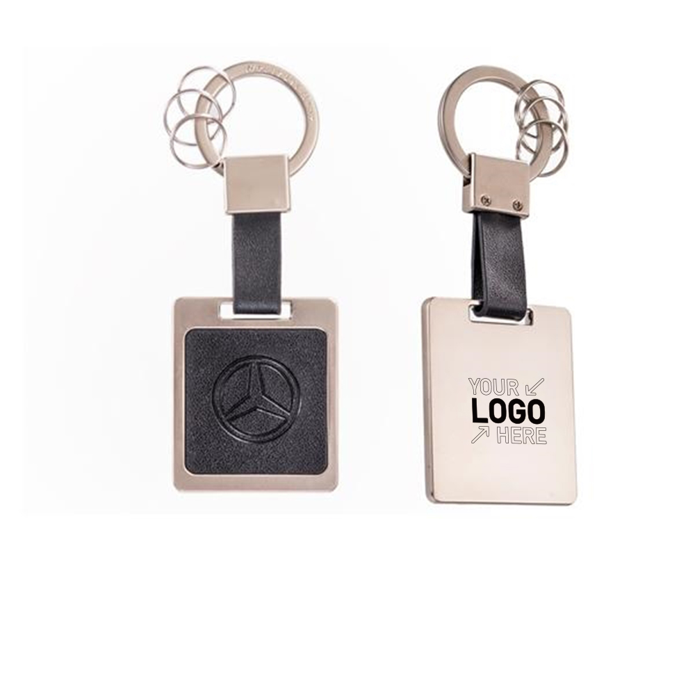 Custom PU Leather Keychain Keg Ring