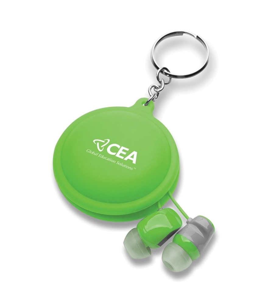 Silicon key chain earbuds case 10