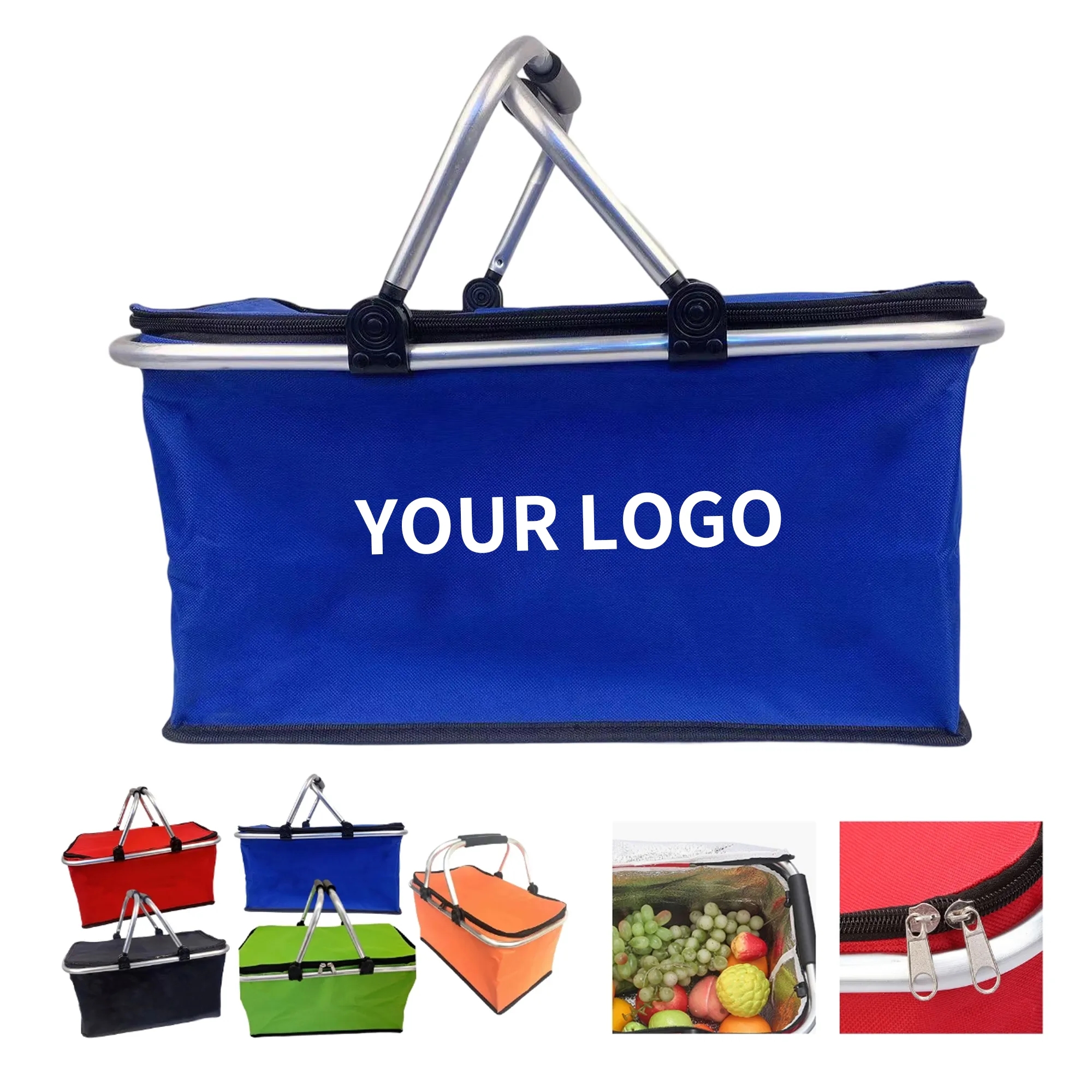 Insulated Picnic Basket with Aluminum Frame 2
