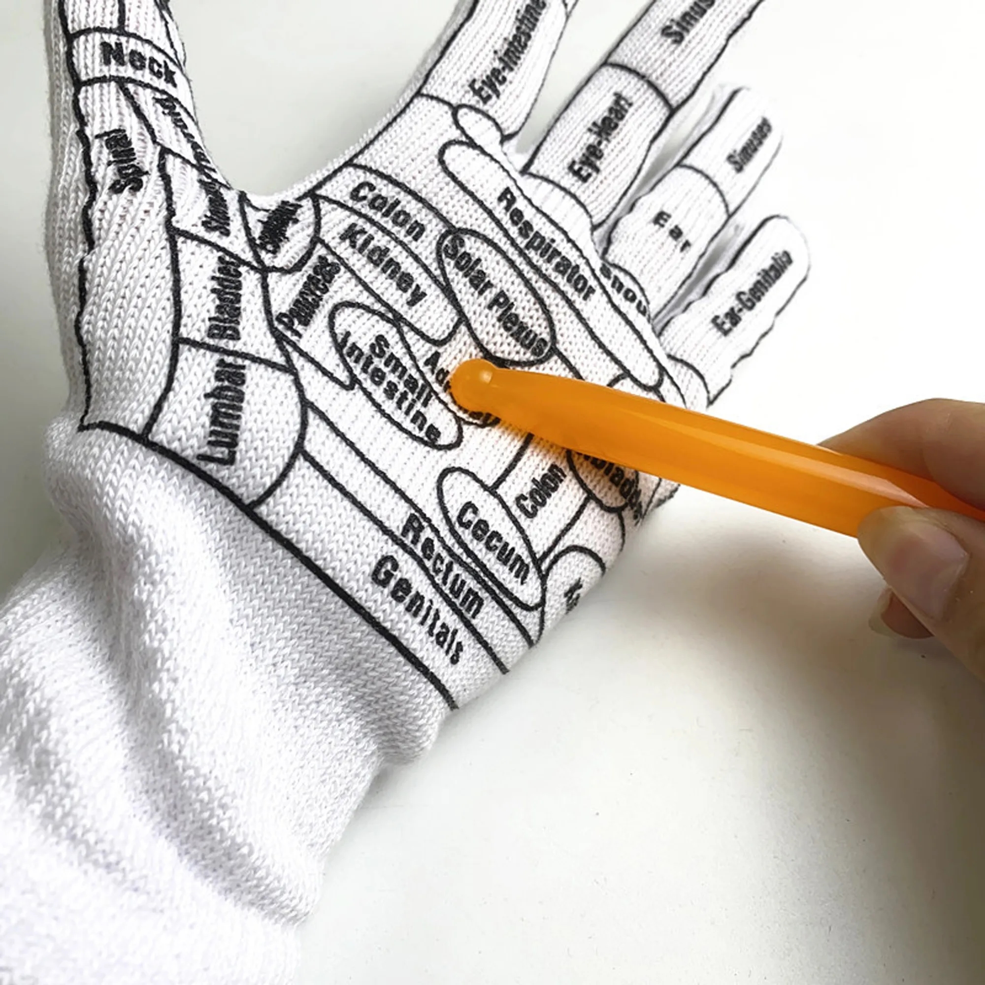Hand Acupressure Massage Reflexology Gloves 2