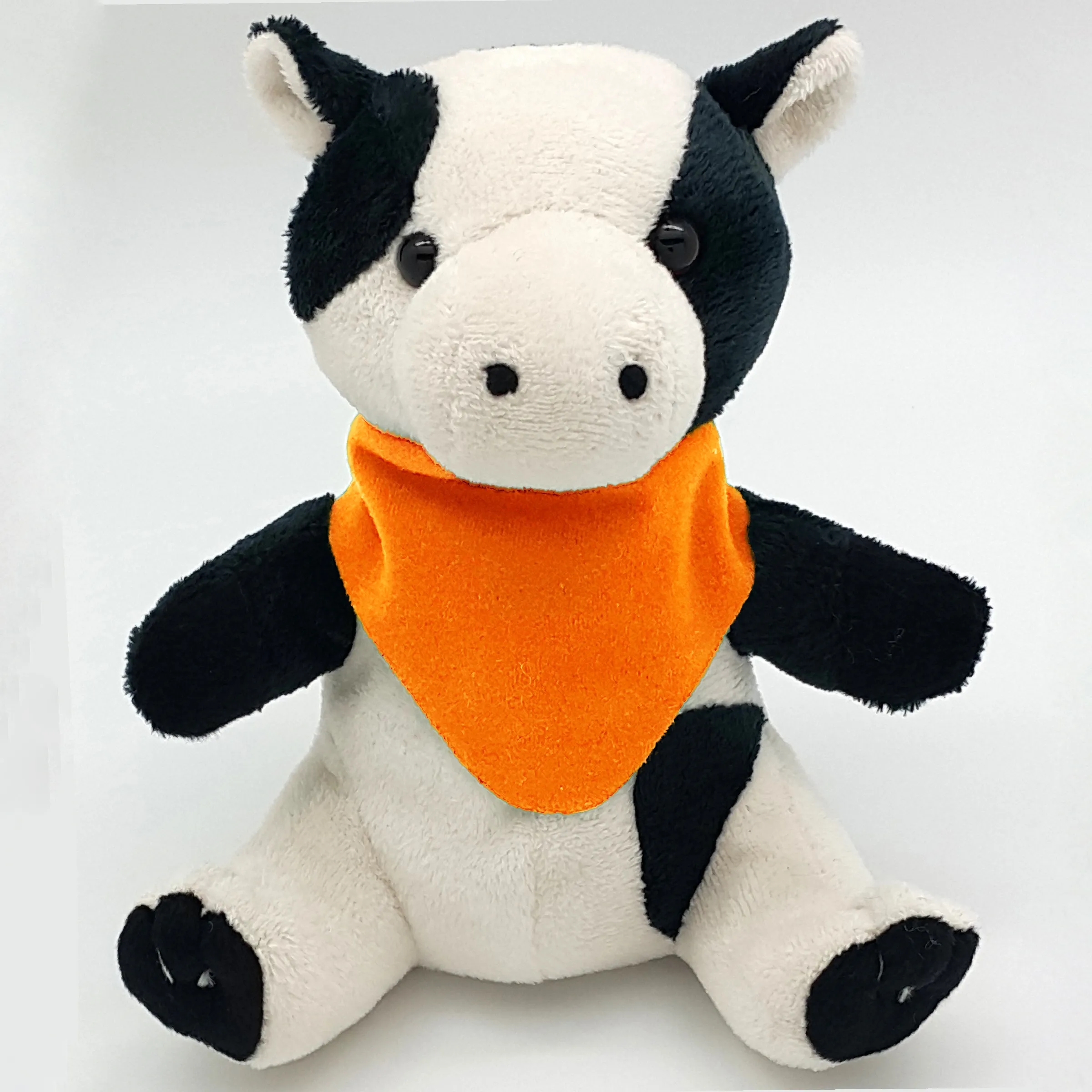 6" Beanie Cow with Embroidered Eyes 2