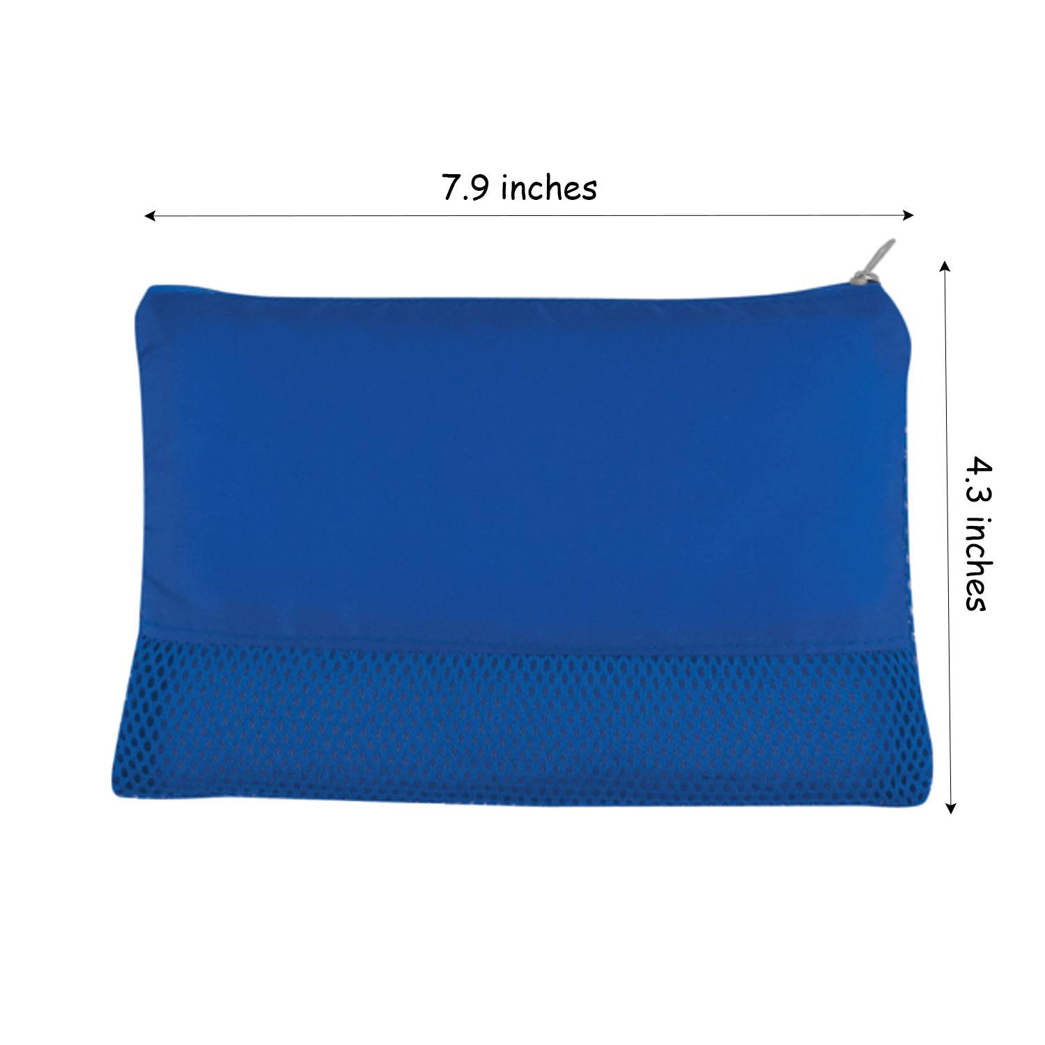 Polyester Patchwork Grid Mesh Makeup Bag 4