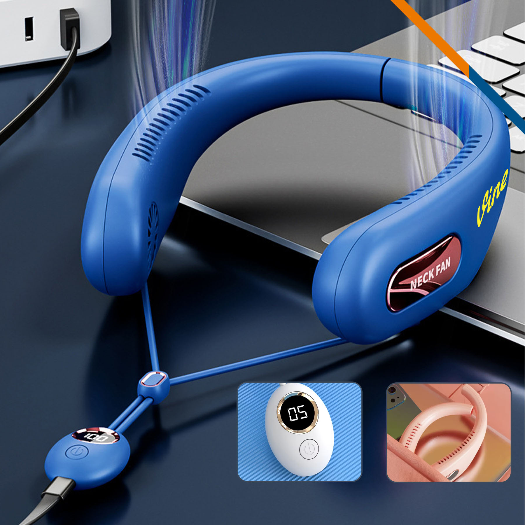 Greta Detachable Neck Fan With String 1