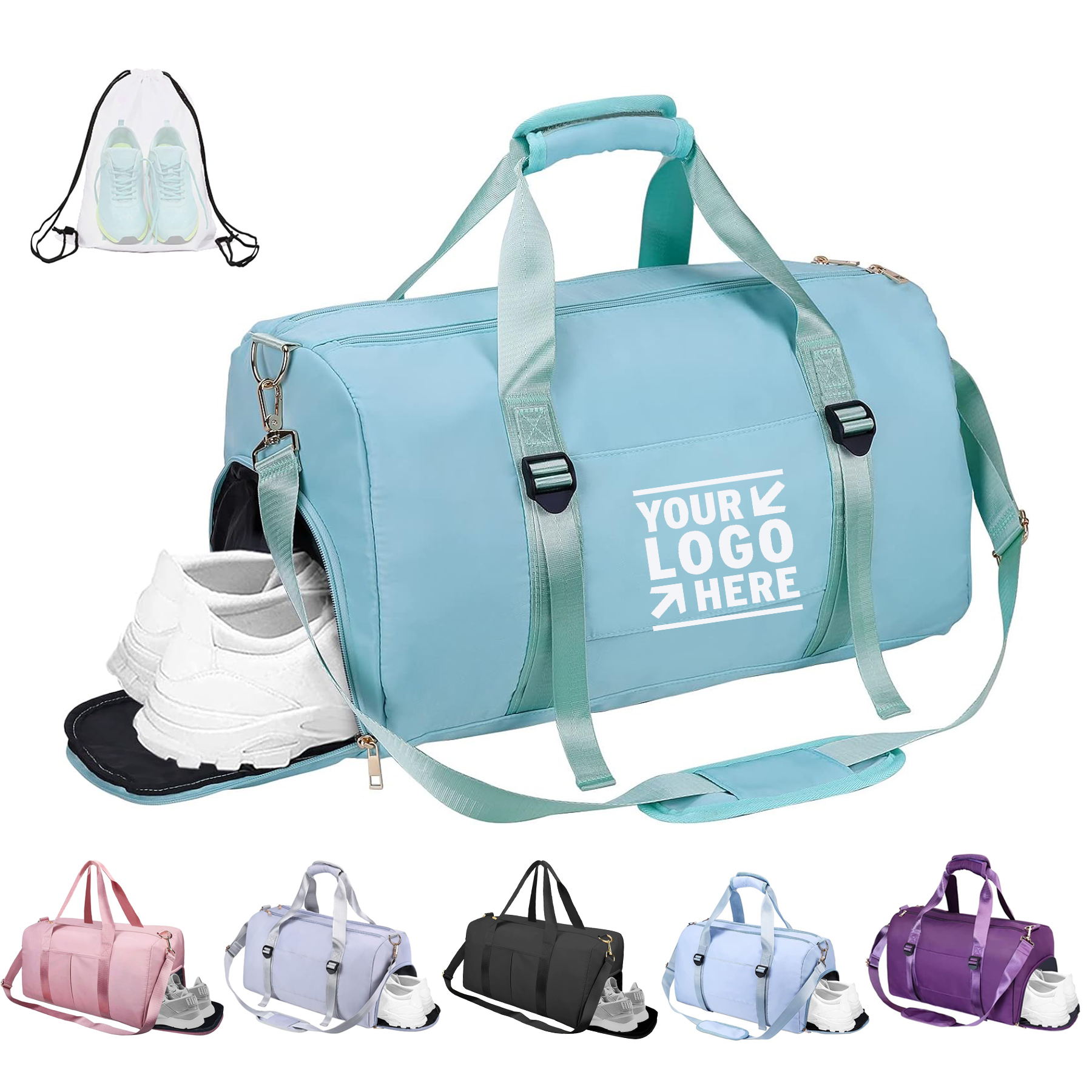 Man Women Large Sport Gym Yoga Duffle Bag Dry Wet Separated Training Handbag 2