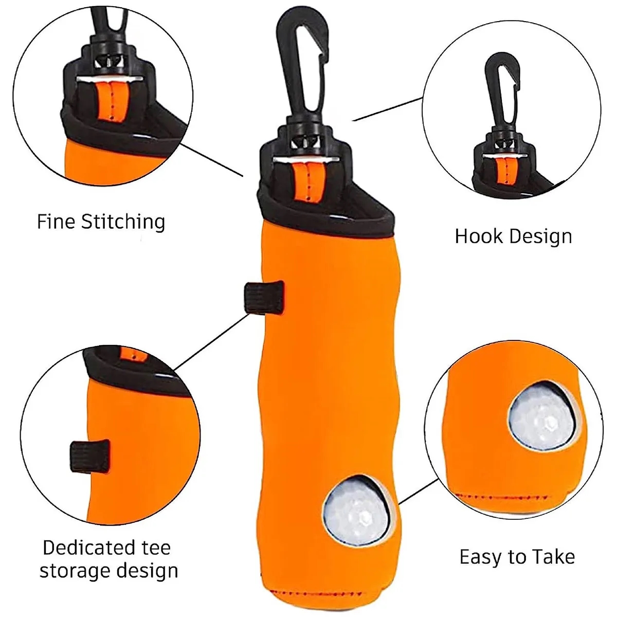 Custom Portable Multicolor Pouch Golf Ball Carry Bags 2