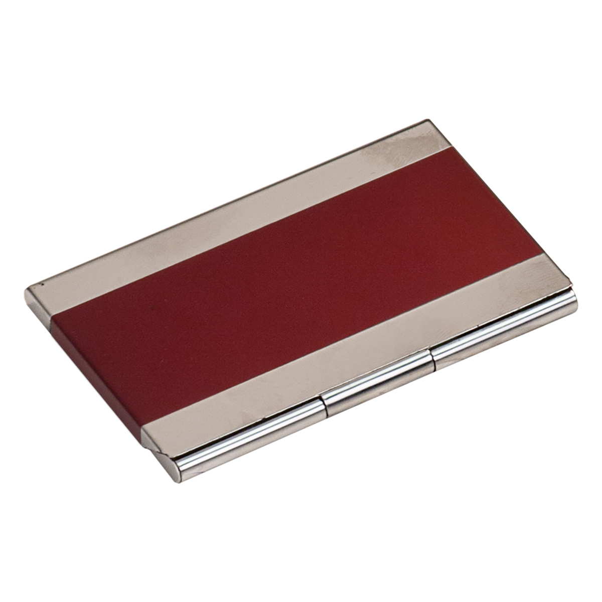 Red Stainless Steel Business Card Holder 3