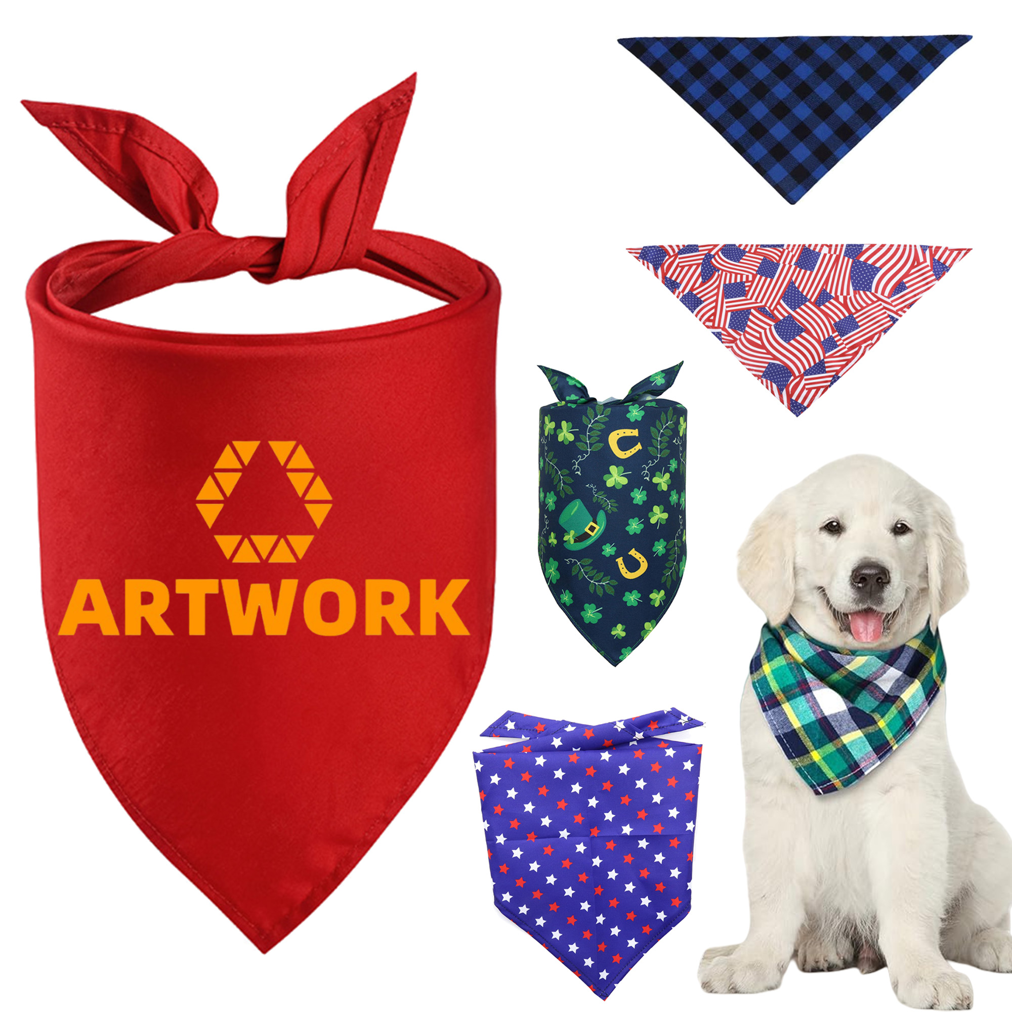 Washable Comfortable Dog Scarf 2
