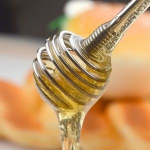 Coil Shaped Honey Dipper Stick Stirrer Stainless Steel 2
