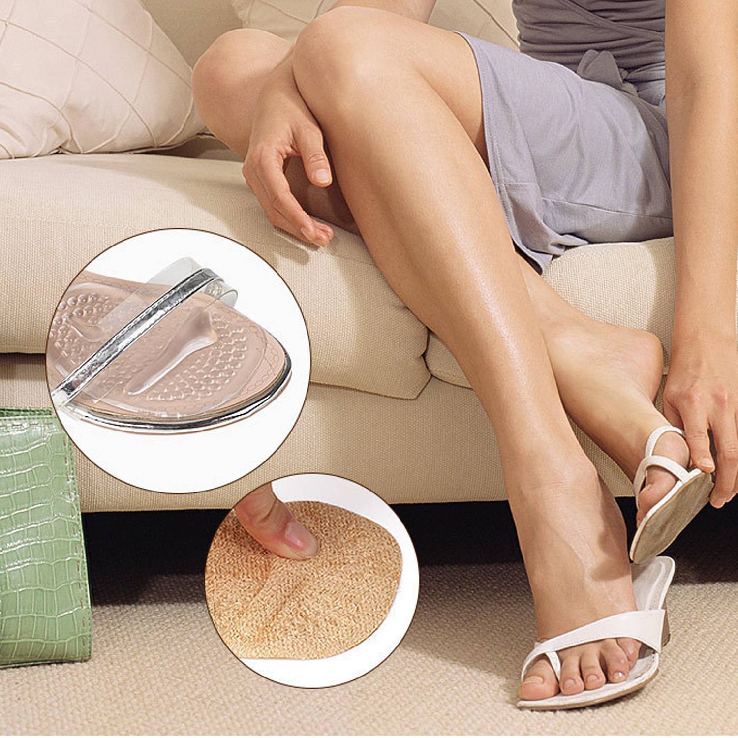High Heels Breathable Non Slip Front Foot Pad 3