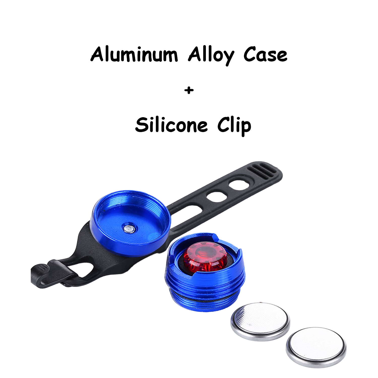 Night Aluminum Alloy LED Bike Warning Light 5