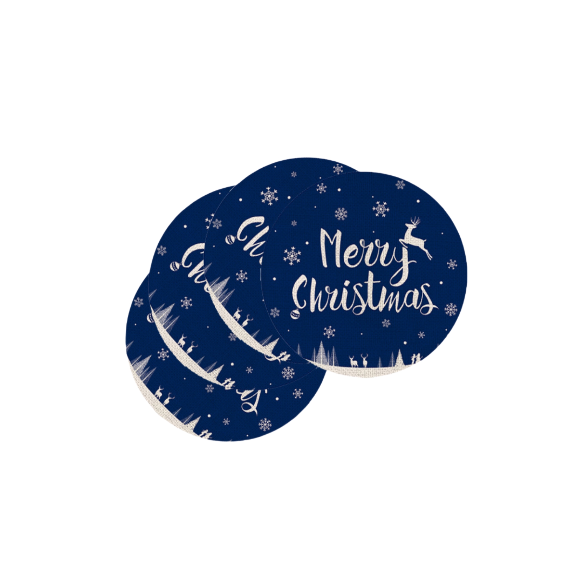 Christmas Background Winter Home Decoration Place Mats 6