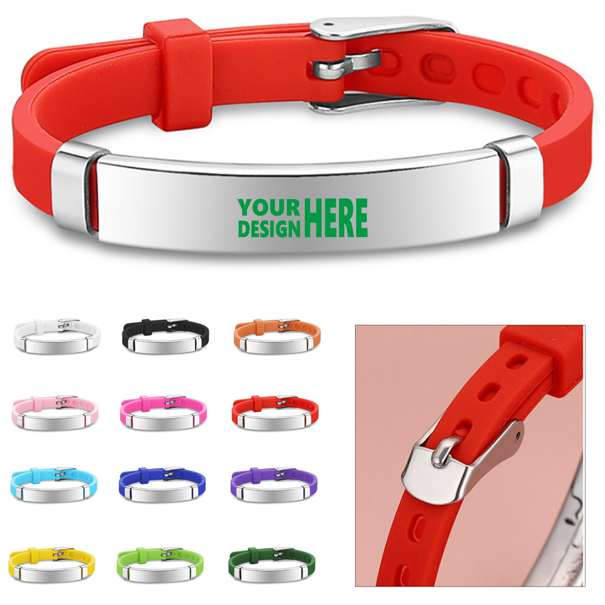Premium Stainless Steel & Silicone Bracelet 2
