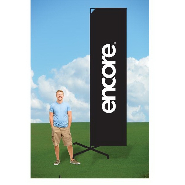 9ft Customized Flag with X Stand-single