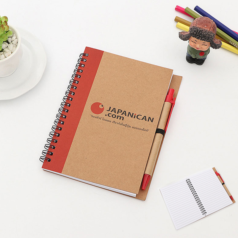 Eco Spiral A5 Notebook with Pen 2