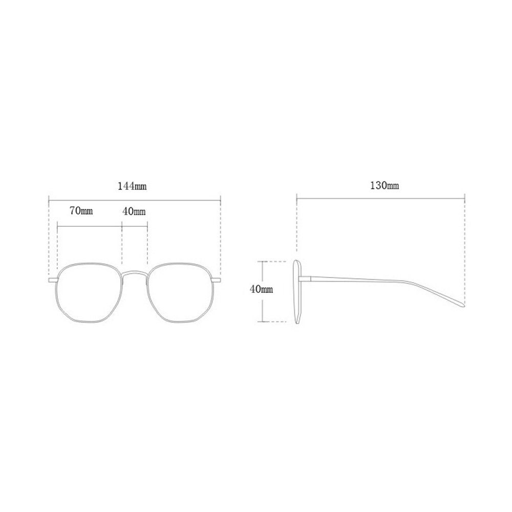 Rectangular retro sunglasses 3