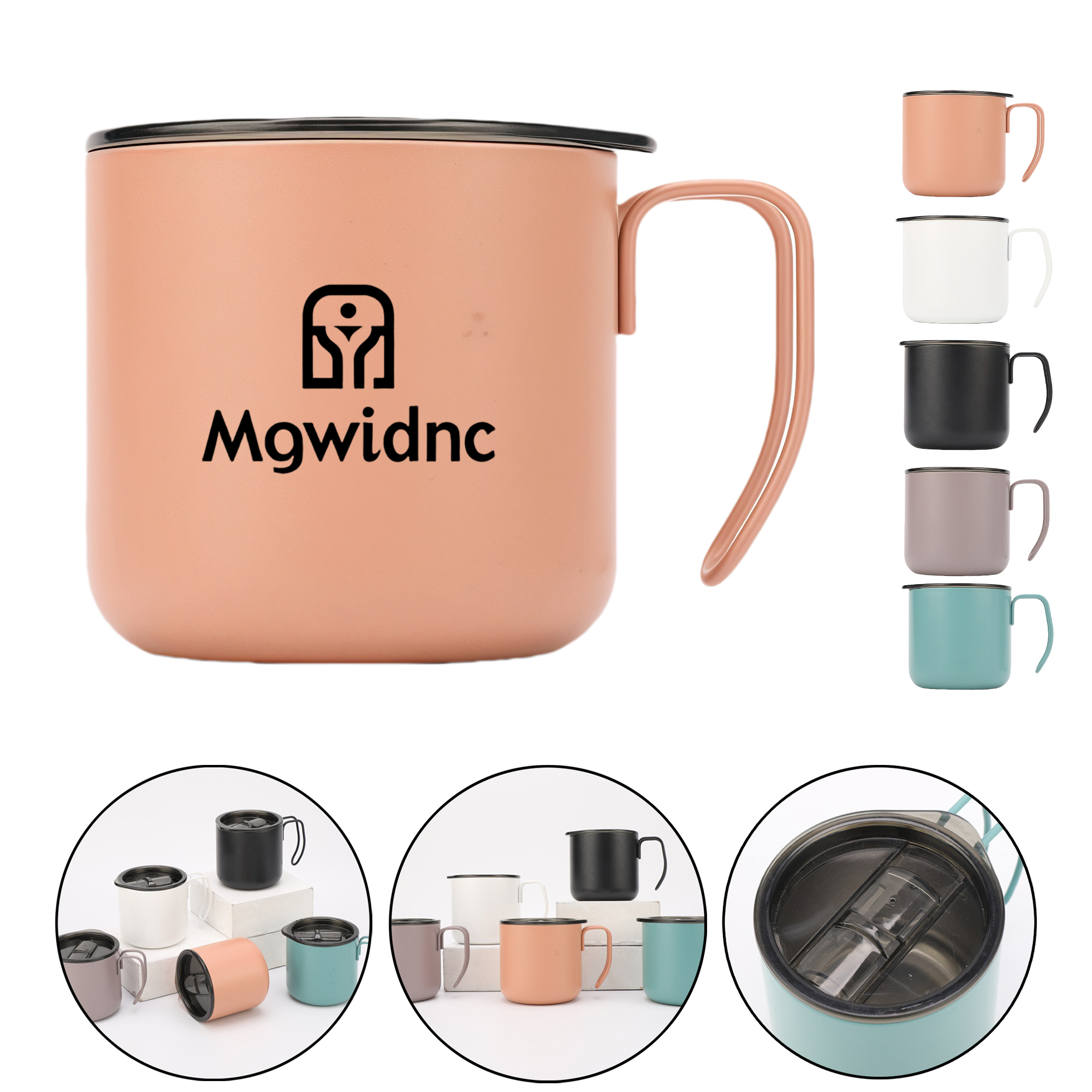 350ml Mini Stainless Steel Mug with Handle