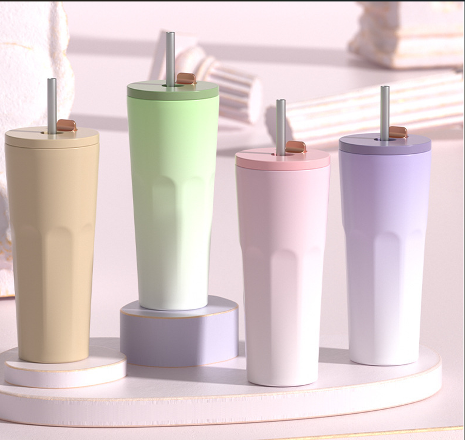 Automatic Spring Straw Insulation Tumbler 5