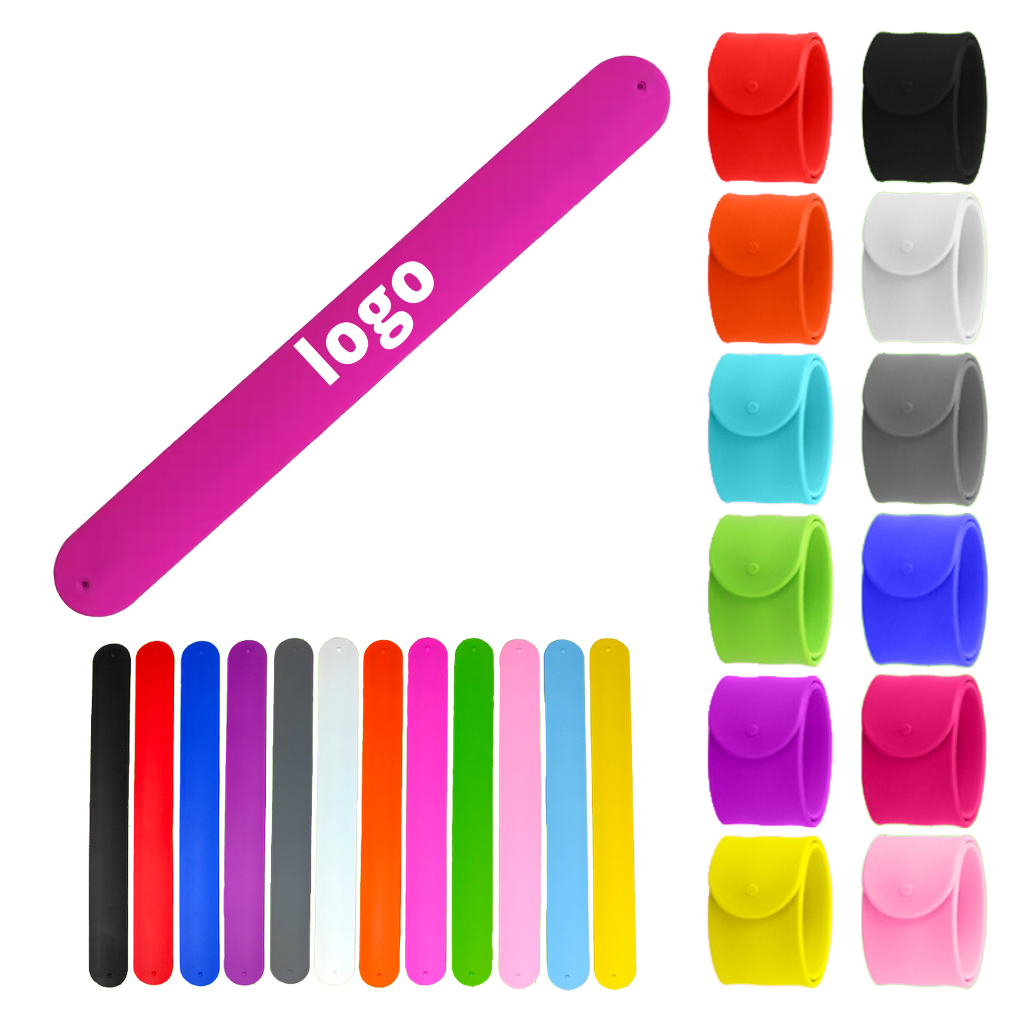 Customized Silicone Snap Ring Wristband 13