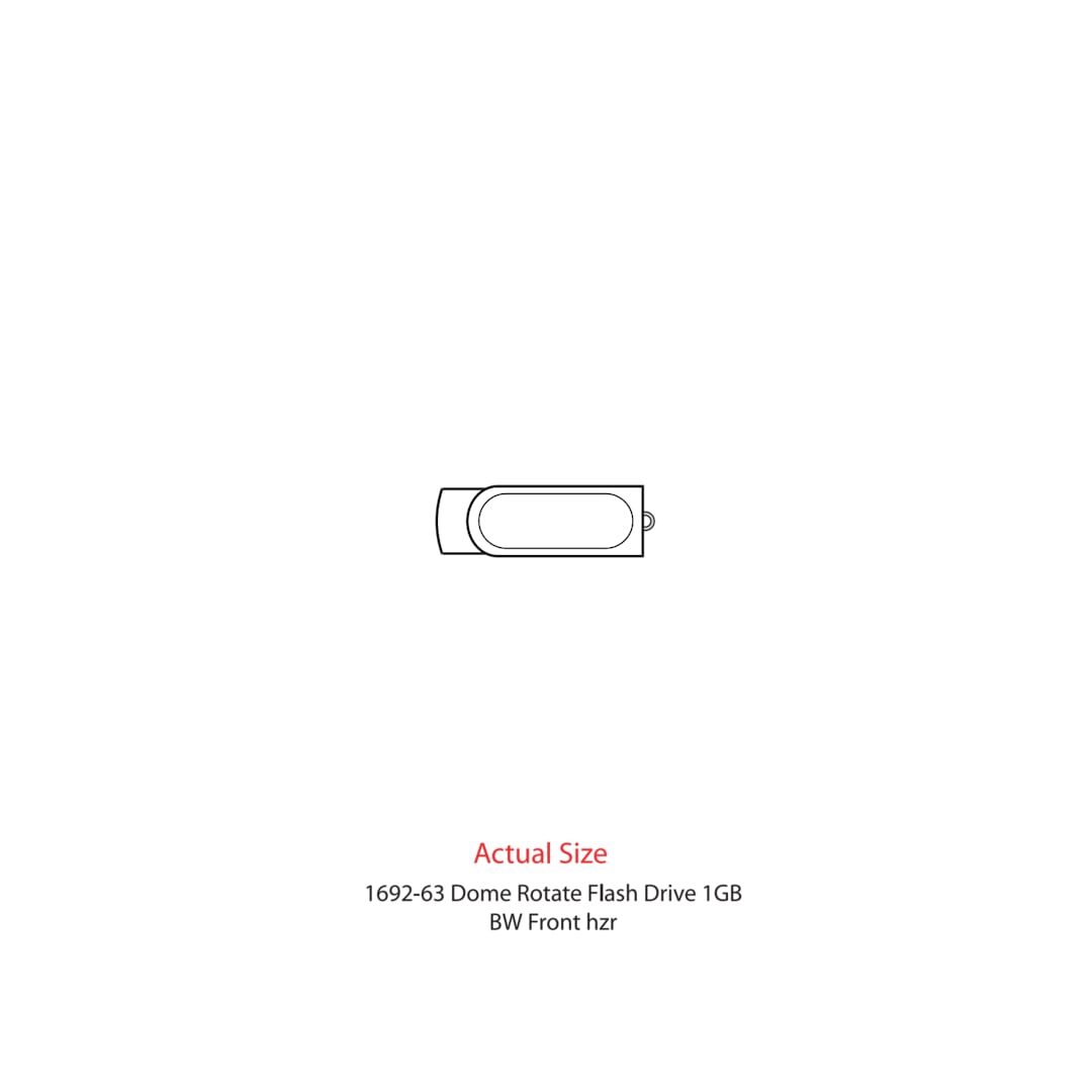Domeable Rotate Flash Drive 1GB 5