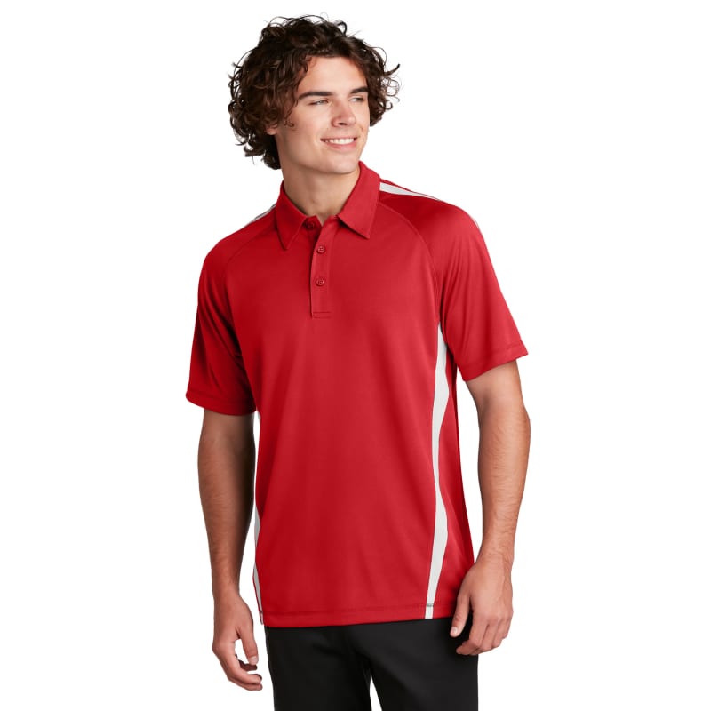 Sport-Tek PosiCharge Micro-Mesh Colorblock Polo. 29