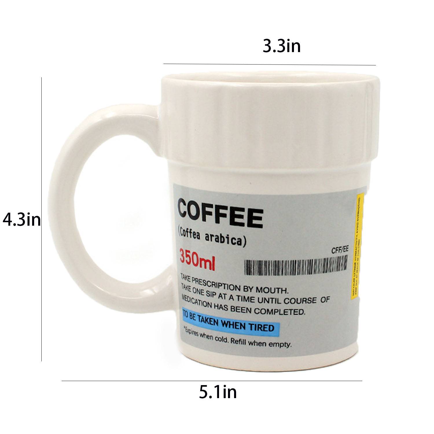 12oz Ceramic Prescription Coffee Mug 5