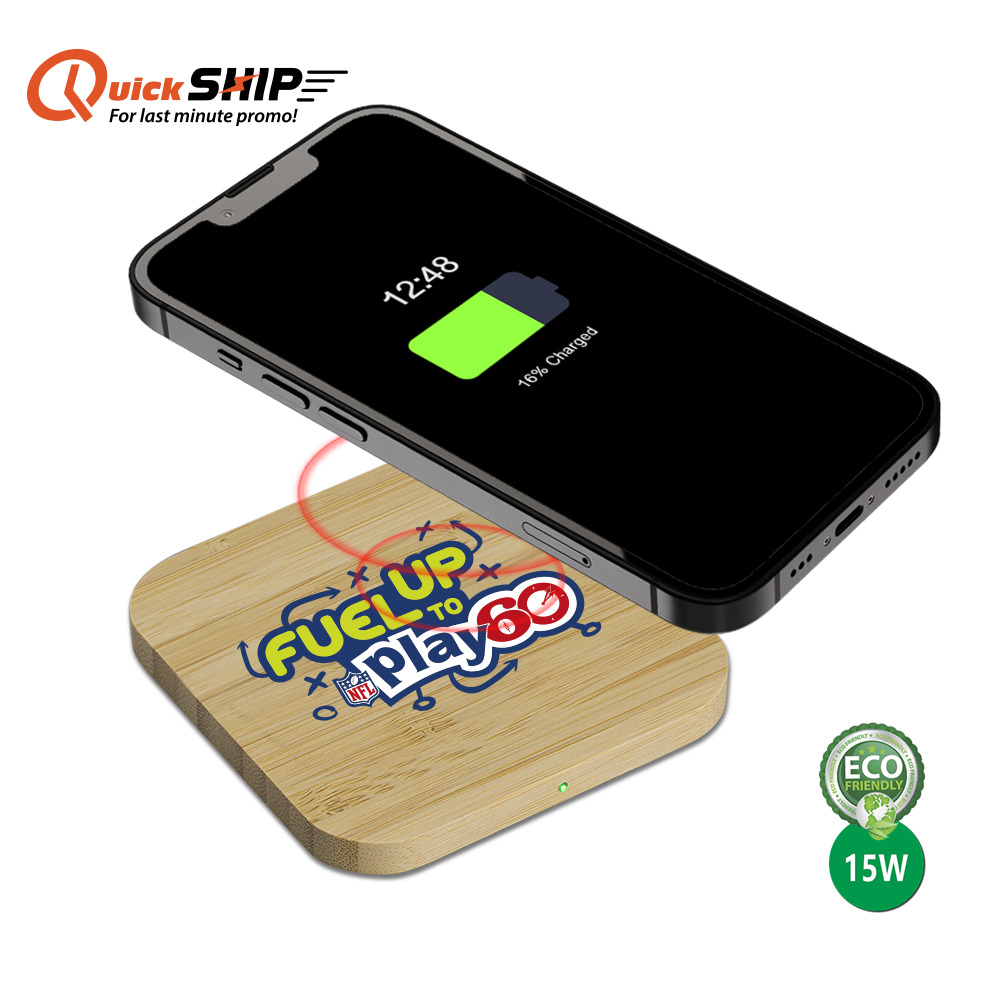 Paso 15W Bamboo Eco-Friendly Wireless Charger 7