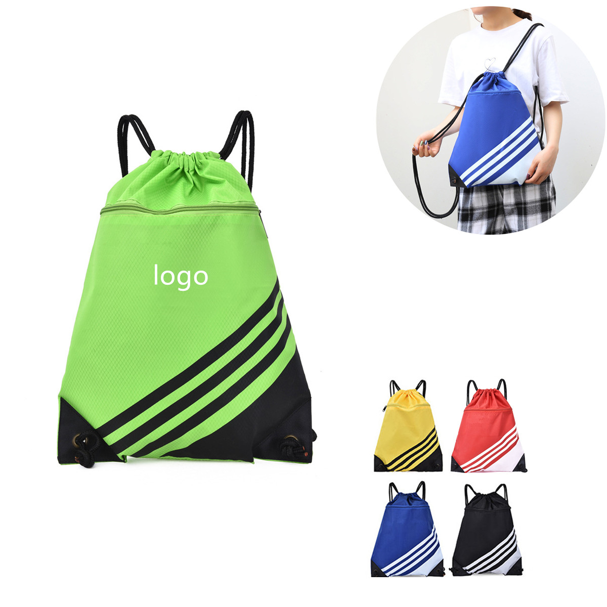 Waterproof Shoulder Drawstring Bag 1