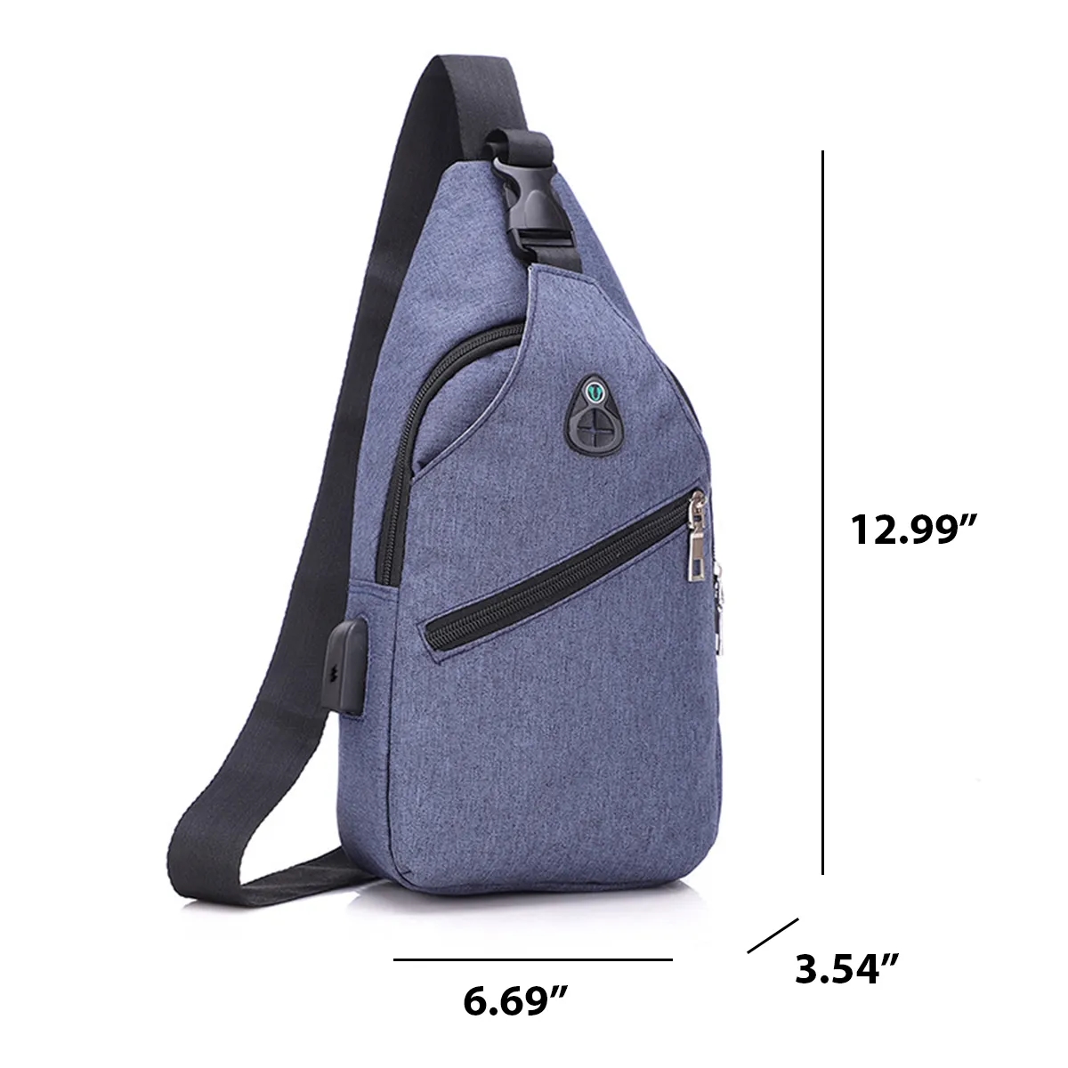 Custom Chest Unisex Messenger Crossbody Fanny Bags 6