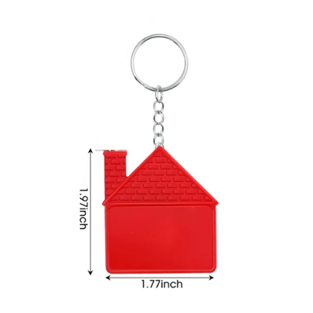 Custom House Shaped Mini Tape Measure Keychain 5