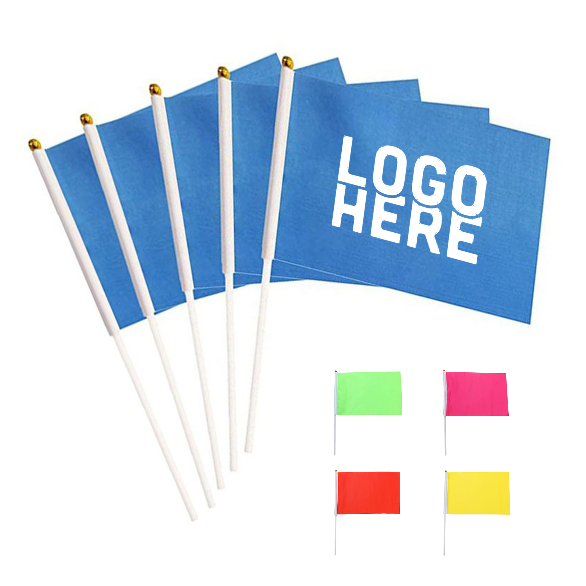 Colorful Hand Held Stick Flag 5