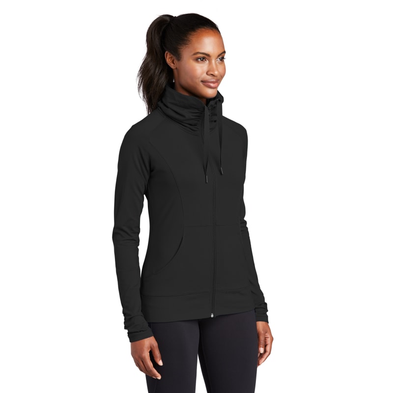 Sport-Tek Women's Sport-Wick Stretch Full-Zip Jacket. 9