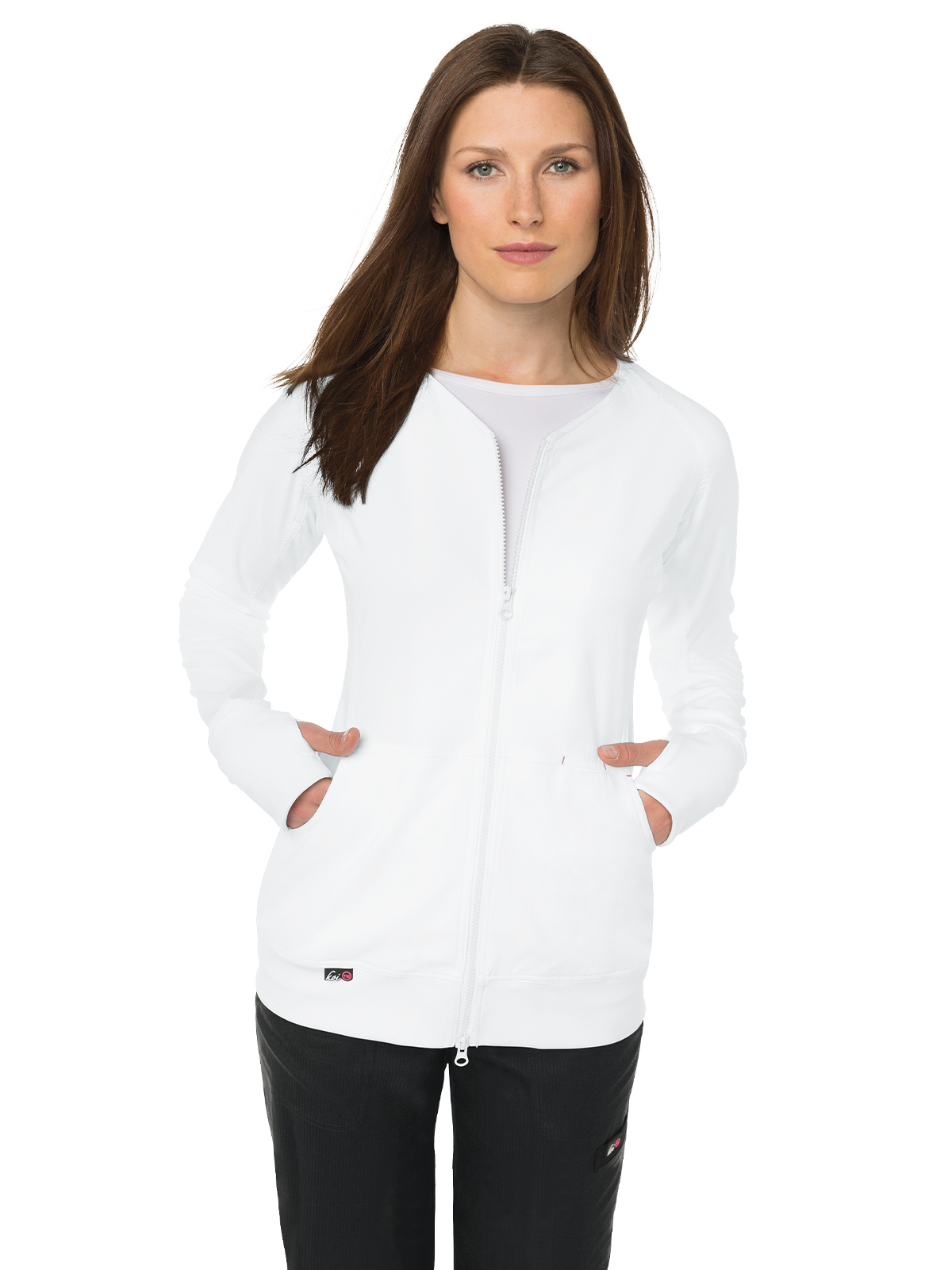 koi - Lite - Women's Three-Pocket 2-Way Zipper Clarity Jacket